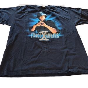 Trace Adkins country music T shirt 2010 X TOUR 2XL T Shirt DOUBLE SIDED USA MADE